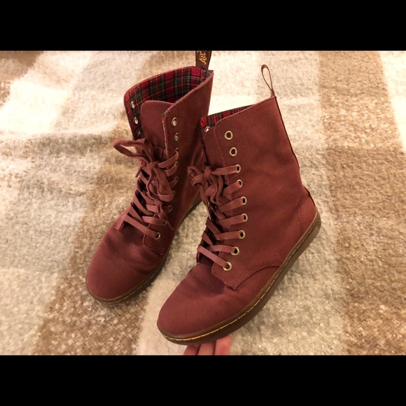 Dr. Martens Shoes - Size 5UK canvas dr.martens burgundy Dr. Martens Shoes - Size 5UK canvas dr.martens burgundy